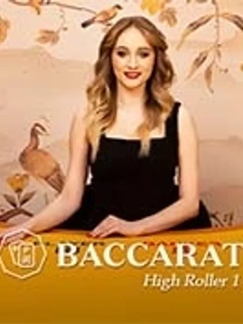 Table de baccara en direct Baccarat High Roller chez PowerUp Casino