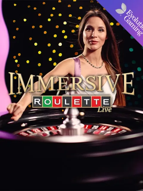 Table de roulette en direct Immersive Roulette d'Evolution chez PowerUp Casino